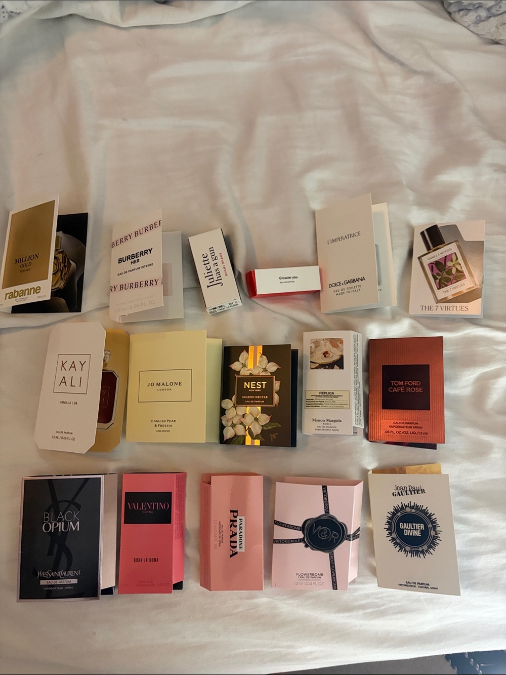 Designer perfume sampler set